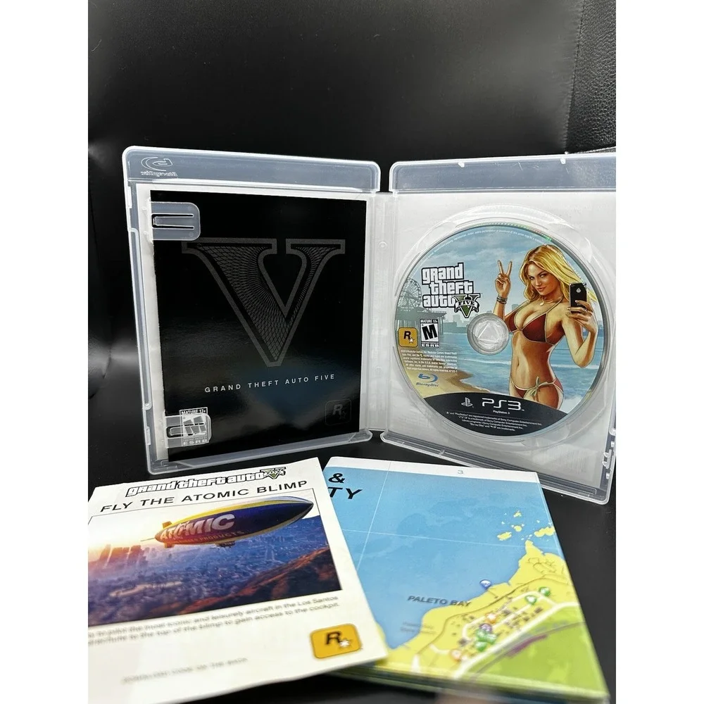 PS3 GTA V Grand Theft Auto V 2013‎ Complete With Manual And Paperwork READ